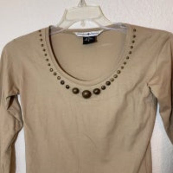 Gordon James Bronze Studded Top - Picture 2 of 5